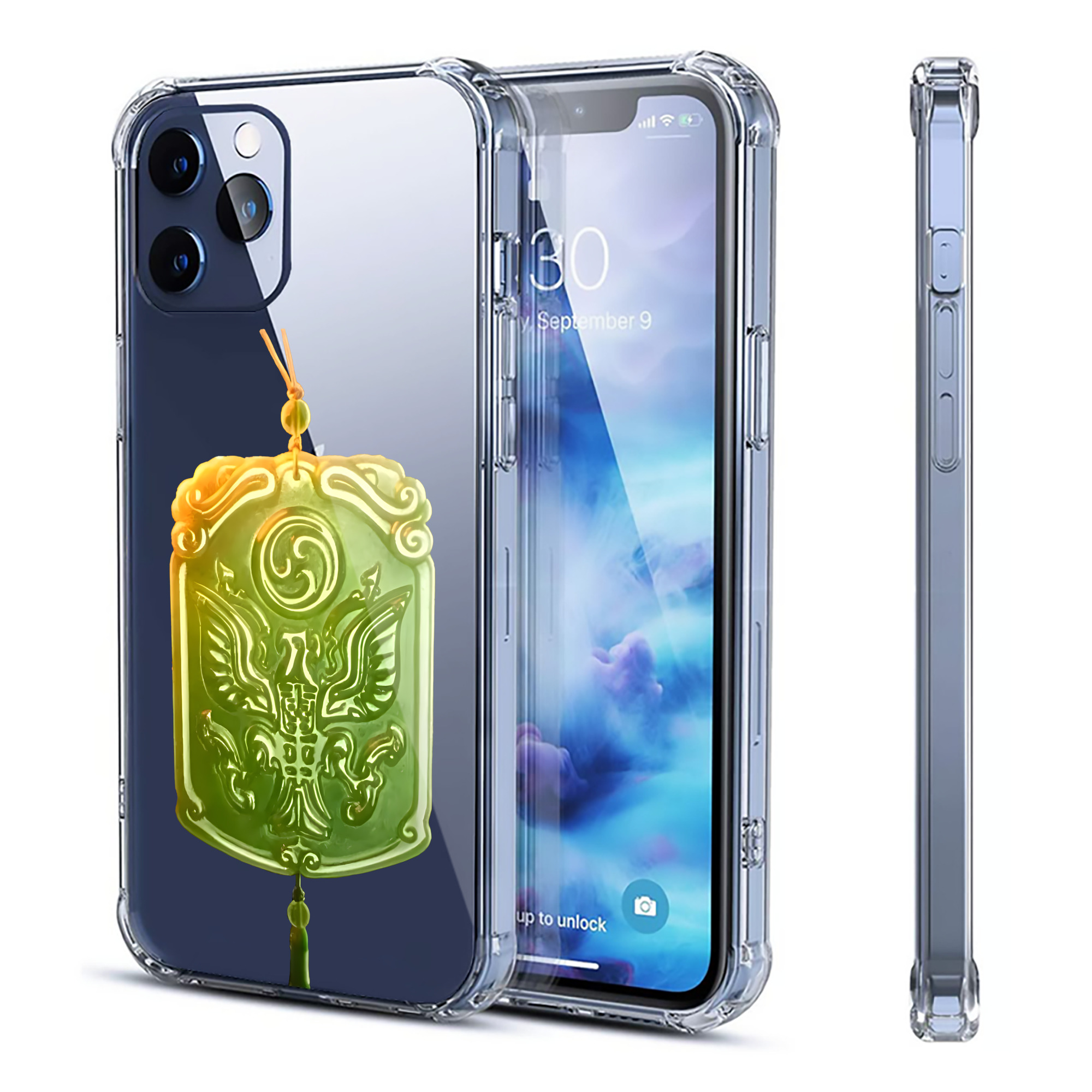 （画像用） Ne Zha 2 ナタ 魔童の大暴れ 【iPhone 12シリーズ対応】透明スマホケース（クリアソフトケース）